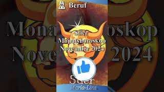 Stier BERUF 👷‍♀️ Horoskop November 2024 [upl. by Sebastiano207]