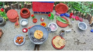 Dhaba Style ॥ Aloo Paratha  Pickle ॥ Mini Cooking How to make Aloo Paratha ॥ Mini kitchen villaga [upl. by Ssirk]