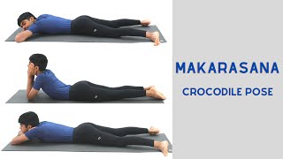 Makarasana Crocodile Pose [upl. by Mungam937]