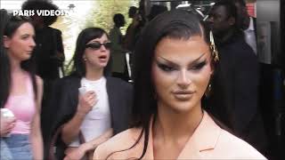 Krystal Versace  RuPauls Drag Race UK   Paris Fashion Week 2 july 2023 show Patou [upl. by Lexa]