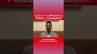 Qualè la differenza tra POLIZIA e CARABINIERI⁉️⭐ [upl. by Nivak]