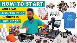 Start your own TShirt Printing Business  full startup plan for you  in your budget [upl. by Aicatsanna]