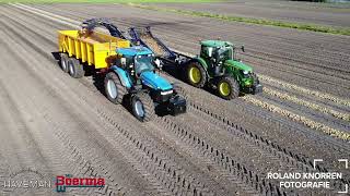 Uien laden Bloemkwekerij Haveman amp Maatschap Boerma  John Deere 6R150  New Holland TM  Veenhuis [upl. by Fianna448]