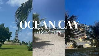 MSCs Private Island in the Bahamas Ocean Cay Island Tour   MSC Meraviglia Cruise Vlog [upl. by Nika]