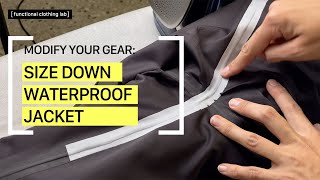 SIZE DOWN RAIN JACKET removing and reapplying seam tape [upl. by Rivalee]