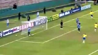 Melhores Momentos Brasil 4 x 0 Uruguai gol de Luis Fabiano Juan Daniel Alves e Kaka [upl. by Eirok]