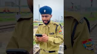 Gun lekar pahucha track par shortvideo railway रेलवे funny train viralvideo [upl. by Elijah]