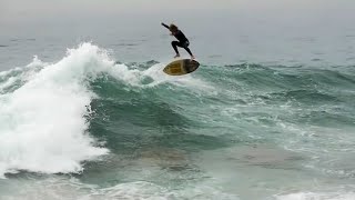 Modern Pro Skimboarding  KICKFLIP On a Wave  Raw Footage [upl. by Seagrave]