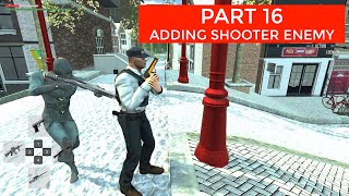 Shooter AI Enemy With Invector 16  Third Person Shooter Unity Complete Course [upl. by Norabel810]