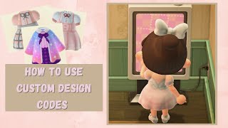 How To Use Custom Design Codes in Animal Crossing New Horizons [upl. by Lapham]