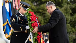 Prime Minister of Romania Marcel Ciolacu Participated in a WreathLaying Ceremony [upl. by Leila391]