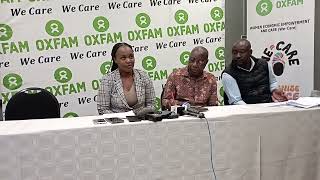 OXFAM International Day of Care Press Conference Holiday Inn Harare 281024 [upl. by Krahmer]