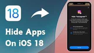 How to Hide Apps On iPhone iOS 18 2024 [upl. by Hilbert]