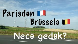 Parisdən  Brüsselə necə getdik I How to Travel From Paris to Brussels the BEST way by bus [upl. by Iveson433]