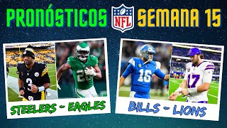 Pronósticos Semana 15  ¿Quién ganará cada partido  NFL 2024 [upl. by Enirtak287]