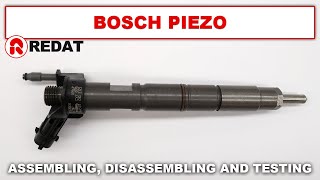 Bosch Piezo injectors  Assembling disassembling and testing [upl. by Orvie842]