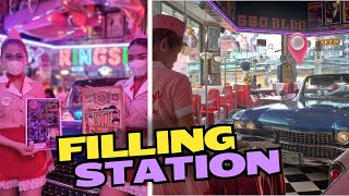 Filling Station Cafe Bar Good Food  Ambience Goals  बढ़िया जगह है [upl. by Estey]