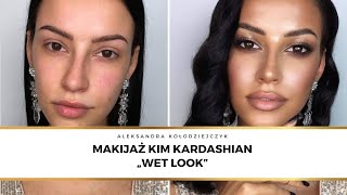 Kurs makijażu online Makijaż Kim Kardashian Wet Look [upl. by Airbmat]