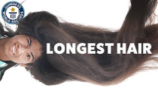 Longest Hair On A Teenager  Guinness World Records [upl. by Ashil]