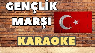 Gençlik Marşı Karaoke Sözleri Lyrics Altyapı Fon Müziği Dağ başını duman almış Do majör C maj [upl. by Emyle]