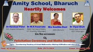 Felicitation Ceremony and Maths Seminar [upl. by Hessler]