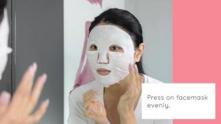 TUTORIAL Dr Jart Vital Hydra Solution Facemask from gumiishop [upl. by Ahsini]