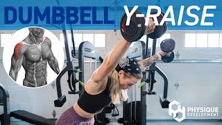 How to Dumbbell Y Raise  Form Tutorial [upl. by Nosyla]