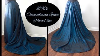 Making a Victorian Ball Gown Pt 1  1890s Fancy Dress [upl. by Enisaj]