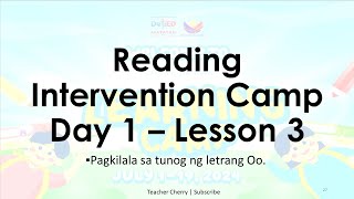 NLC Reading Intervention Camp  Day 1  Lesson 3 [upl. by Sibel107]