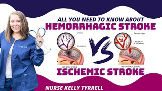 Neuro Disorders Nursing  Hemorrhagic vs Ischemic Stroke [upl. by Yenttirb262]