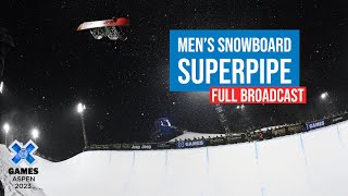 Monster Energy Men’s Snowboard SuperPipe FULL COMPETITION  X Games Aspen 2023 [upl. by Atiuqihc]