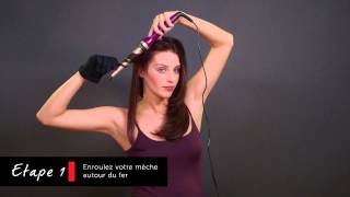 Tutoriel Fer conique Créer des boucles voluptueuses [upl. by Rufe807]