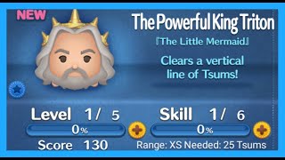 How To Play  Use The Powerful King Triton In A Game  Line Disney Tsum Tsum [upl. by Lilly]