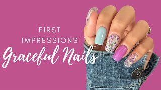 First Impressions amp Dip Powder Mani  Graceful Nails [upl. by Ahtebat]