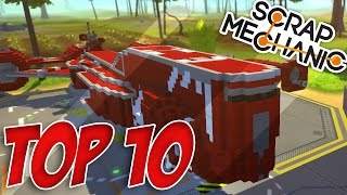 TOP 10 VÉHICULES SCRAP MECHANIC  5 [upl. by Tesler]