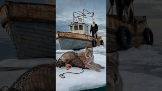 A kind old man rescued a Canadian lynx that had fallen into an old fishing net [upl. by Eneroc]