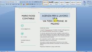 Lettera di presentazione 3 esempi con analisi e valutazione [upl. by Haerle]