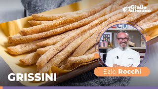 GRISSINI la RICETTA PERFETTA dello Chef Ezio Rocchi😋🤤 [upl. by Mccomb]