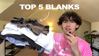 Top 5 Blank TShirts for your Streetwear Clothing Brand [upl. by Ahseikram]