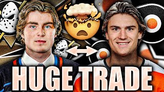 FLYERS amp DUCKS MAKE A HUGE TRADE TWO SUPERSTAR PROSPECTS TRADED—JAMIE DRYSDALE FOR CUTTER GAUTHIER [upl. by Wenda]