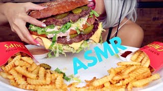 ASMR Eating Giant Big Mac amp Fries  DIY McDonalds Mukbang No Talking [upl. by Sigmund]