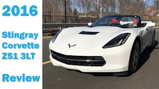 2016 Convertible C7 Corvette Stingray Z51 3LT  Review  Cars 101 [upl. by Nerua96]