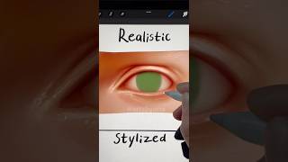 Realistic vs Stylized eye👁️ pt1 [upl. by Nathaniel342]