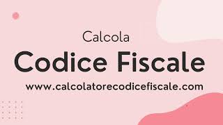 Come Calcolare il Codice Fiscale Italiano Online Calcolatore Codice Fiscale 2022 [upl. by Erna]