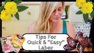 Tips For Easier Labor amp Delivery  Faster Natural Childbirth  Induce Labor [upl. by Waechter]