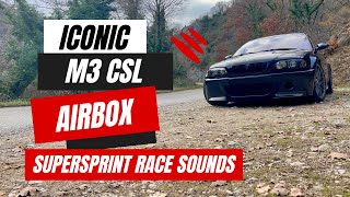 E46 M3 CSL Karbonius Airbox  SuperSprint Race Exhaust Sound PT 2  onboard [upl. by Henryk]