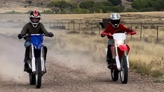 CRF250X vs YZ125  drag racing [upl. by Tijnar]