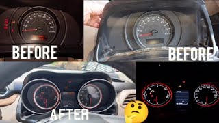 Maruti suzuki swift Lxi to Zxi Speedometer change Ldi to Zdi upgrade speedometer or instrumentclust [upl. by Tecil]