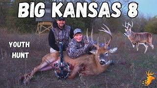 Huge Kansas 8 Point  Youth Hunt [upl. by Saenihp]