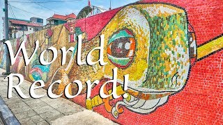 World Largest Mosaic Wall  World Record In Hanoi [upl. by Yordan]